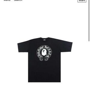 Chrome Hearts Black and White Logo Tee